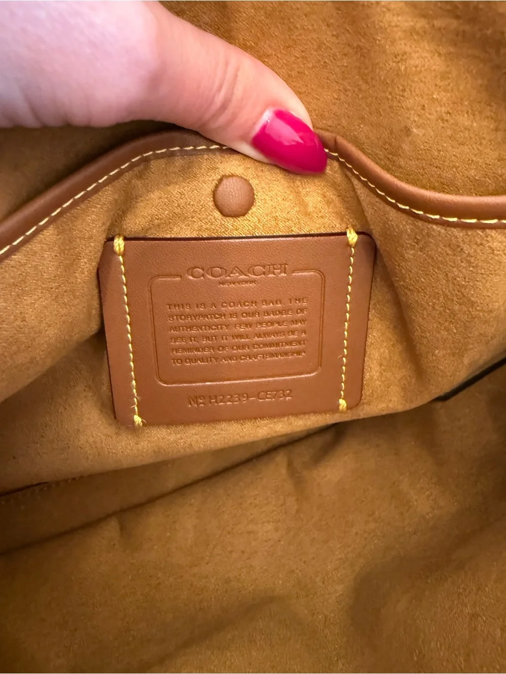 Coach structured satchel